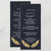 Gouden lijst Navy back ceremonie Programma (Voorkant / Achterkant)