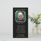 Gouden Lijst op Black Sympathy Bedankt (Staand voorkant)