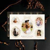 Gouden Lijsten & Botanische Accents Cream Afstuder Kaart