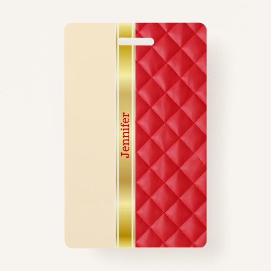 Gouden lint Bagagelabel / badge (Voorkant)