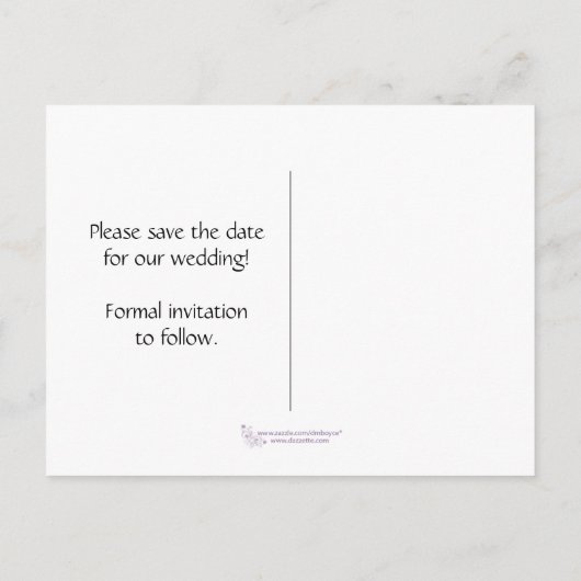 Gouden lint Sla de datum op Aankondigingskaart (Achterkant)