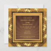 Gouden lint & sterren ingelijst Mans 20e verjaarda Kaart (Achterkant)