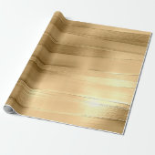 Gouden lint textuur metallic stijlvol cadeaupapier (Uitgerold)