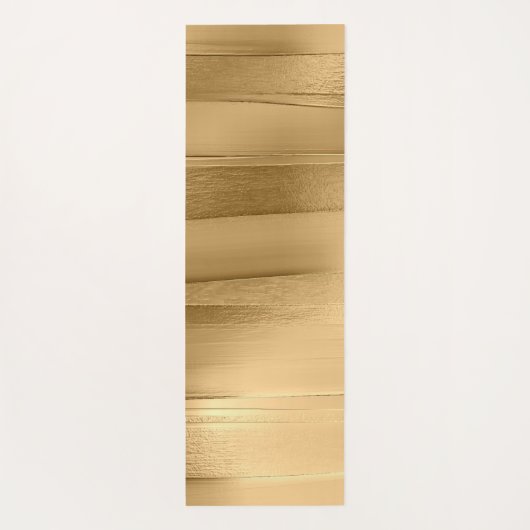 Gouden lint textuur metallic stijlvol yogamat (Achterkant)
