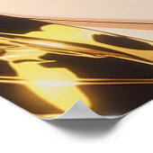 Gouden Lipstick airbrush schilderen Poster (Hoek)