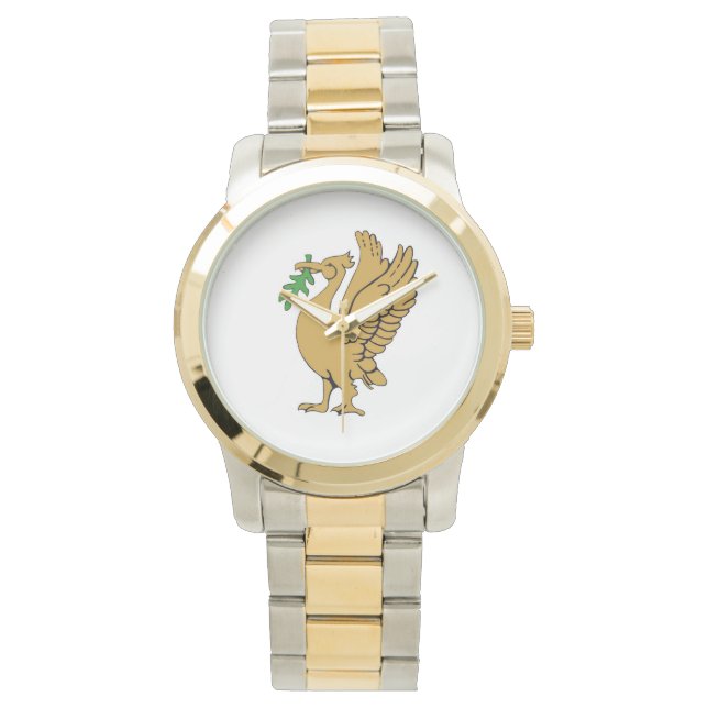 Gouden Liverbird horloges. Horloge (Voorkant)