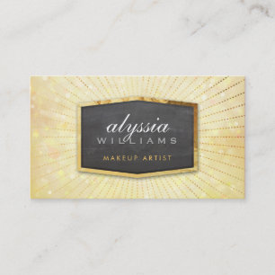 GOUDEN LOGO art deco elegant geel bokeh Visitekaartje
