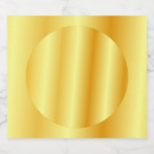 Gouden look Blank Sjabloon Glamour Custom Elegant Bier Etiket (Enkel label)