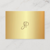 Gouden look Elegant gekalligrafeerd monogram Moder Visitekaartje (Voorkant)