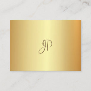 Gouden look Elegant gekalligrafeerd monogram Moder Visitekaartje