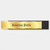 Gouden look nostalgisch gekalligrafeerd script Ele Deurbordje (Voorkant)