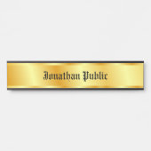 Gouden look nostalgisch gekalligrafeerd script Ele Deurbordje (Voorkant)