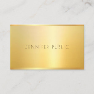 Gouden look Professionele Elite Sjabloon Elegant L Visitekaartje