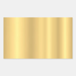 Gouden look Voeg Jouw tekst Elegant Blank Sjabloon Rechthoekige Sticker