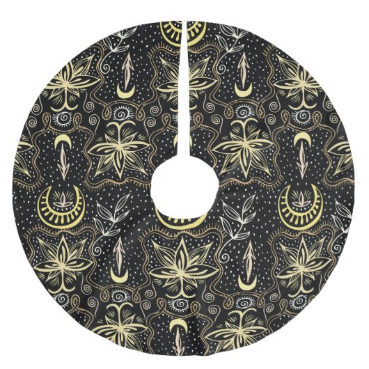 Gouden Lotus: Crescent  Elegance. Kerstboom Rok (Voorkant)