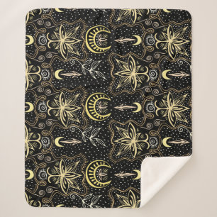 Gouden Lotus: Crescent Elegance. Sherpa Deken