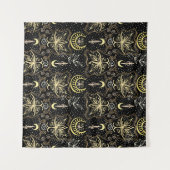 Gouden Lotus: Crescent  Elegance. Wandkleed (Voorkant (horizontaal))