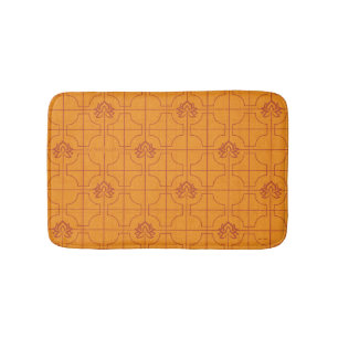 Gouden Lotus Grid Patroon - De Witte Lotus Badmat