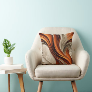 Gouden Lucht – Koper en Brons Abstract Kussen