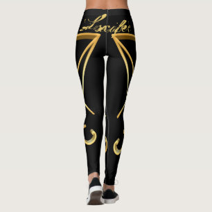 Gouden Luciferiaanse Sigil van Lucifer Pagan Leggi Leggings
