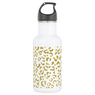 Gouden Luipaard, Gouden Glitters, Luipaardprint Waterfles