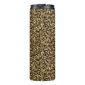 Gouden luipaard patroon thermosbeker (Achterkant)