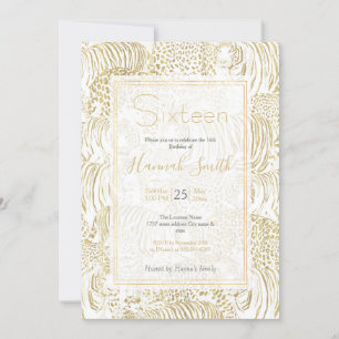 Gouden luipaard tijger dieren kaart