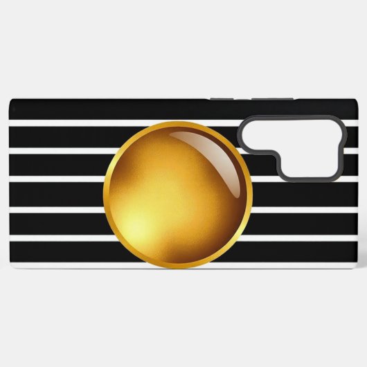 Gouden Luxe Armour – Luxe Gouden Samsung Telefoonh Samsung Galaxy Hoesje (Achterkant horizontaal)