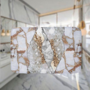 Gouden Luxe Elegante Vloeibare Textuur Badmat