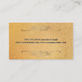 Gouden Luxe Elementen | Glitter Achtergrond Visitekaartje (Achterkant)
