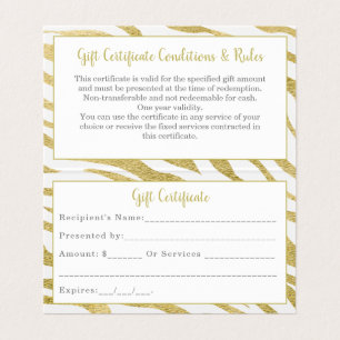 Gouden Luxe Gevouwen Visitekaartje