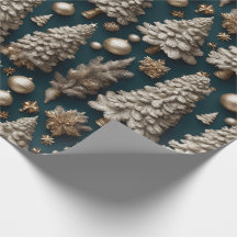 Gouden Luxe Kerst Wrapping Papier