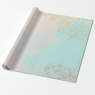 Gouden Luxe Moderne Blush Roze Zachte Mint Collect Cadeaupapier