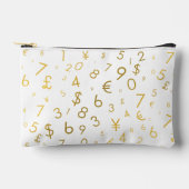 Gouden luxe nummers & valutasymbolen Patroon Etui (Voorkant)