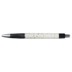 Gouden luxe nummers & valutasymbolen Patroon Pen