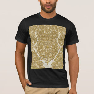 Gouden Luxe Paisley Patroon T-Shirt
