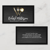 Gouden Luxe Tafelgerei | Culinair Visitekaartje (Voorkant / Achterkant)