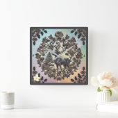 "Gouden Luxe" Vierkante Klok (Huis)