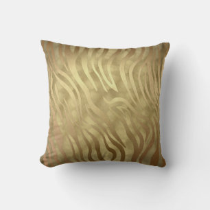 Gouden Luxe Weelderige Zebra Jungle Safari Glamour Kussen