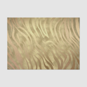 Gouden Luxe Weelderige Zebra Jungle Safari Glamour Tissuepapier