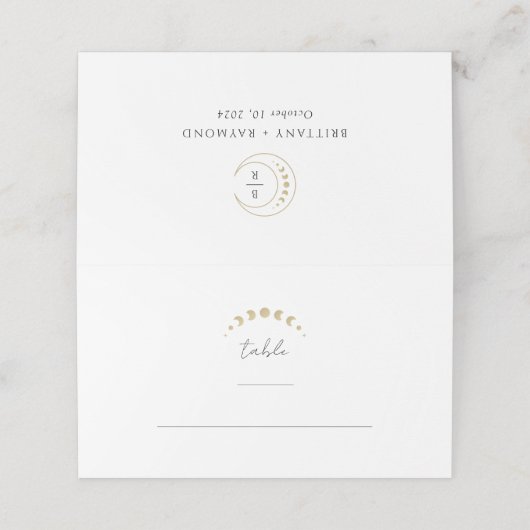 Gouden maan hemelse bruiloft (Buitenkant ongevouwen)