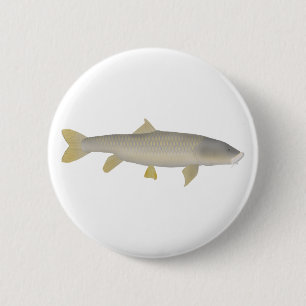 Gouden Mahseer Ronde Button 5,7 Cm