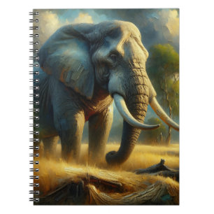 Gouden Majesteit Olifant Notitieboek