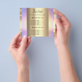 Gouden Make-up Schoonheidssalon Roze Haar Nails Pa Flyer (Hand)