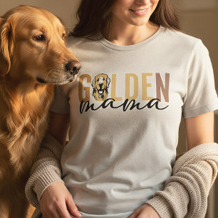 Gouden Mama Golden Retriever Moeder Cadeau Tri-Blend Shirt
