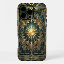 Gouden Mandala Bloem | Goud iPhone 16 Pro Max hoes Hoesje