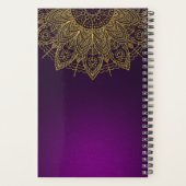 Gouden Mandala Monogram Planner (Achterkant)