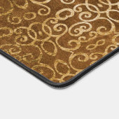 Gouden Mandala Verfijnd Zen Neutraal Tan Bruin Bureaumat (Hoek)