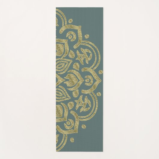 Gouden Mandala - Yoga Mat (Voorkant)