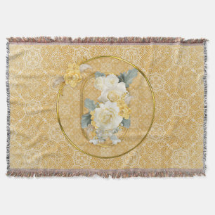 Gouden mandala's van verschillende geometrische ci deken